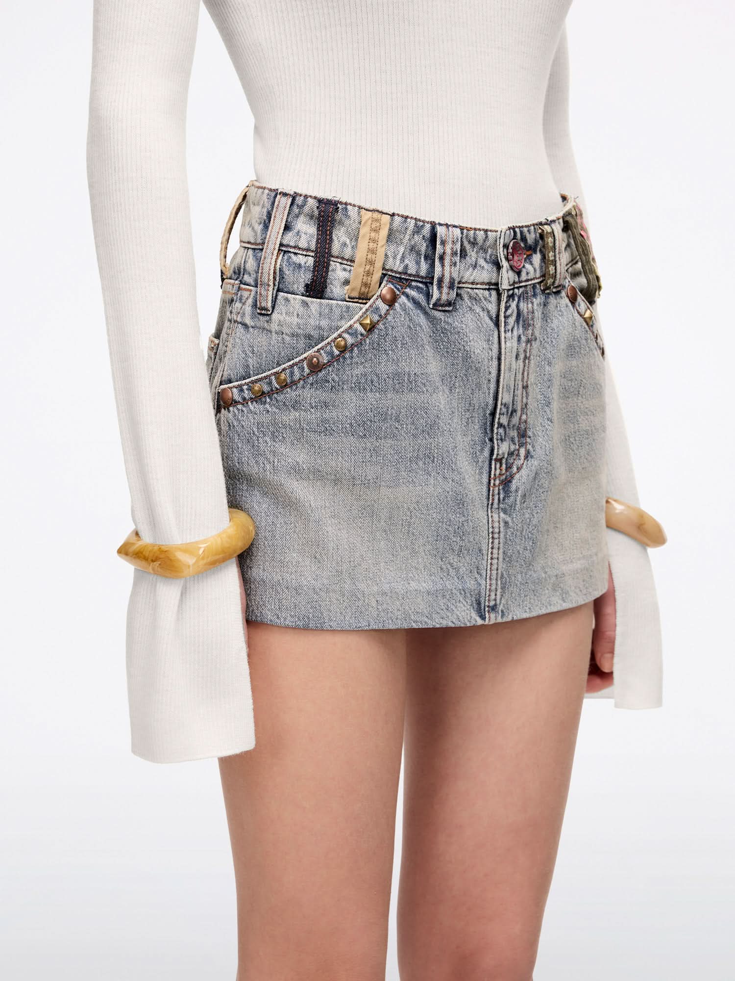 Denim Mini Skirt