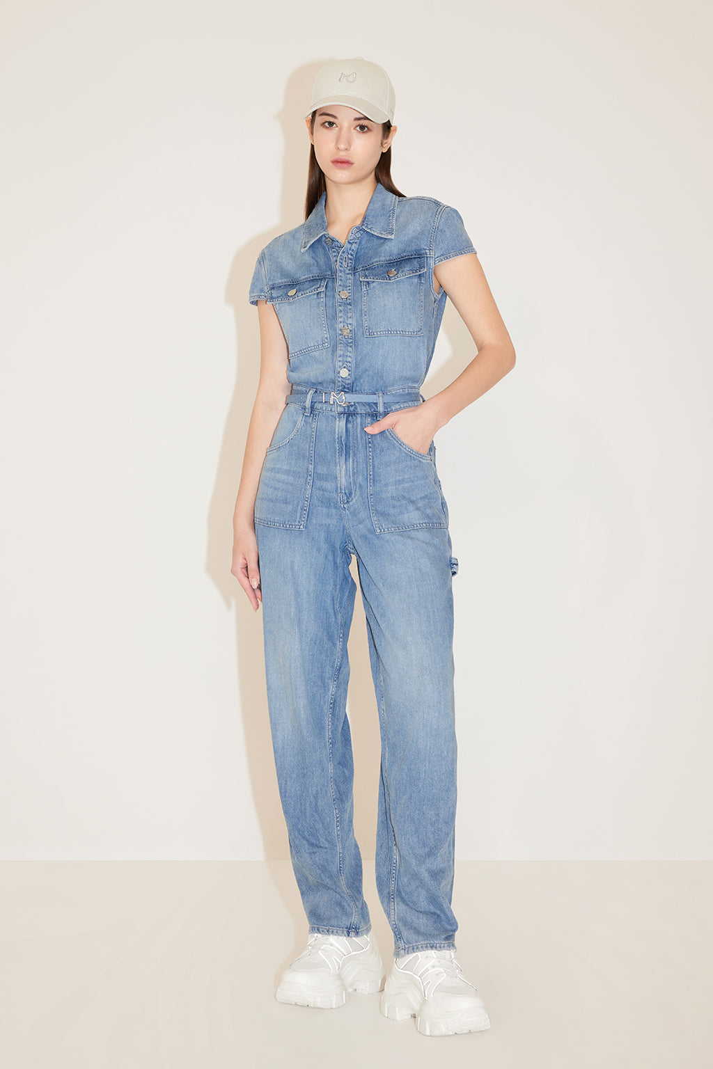 Acetate Denim Jumpsuit 0813 Test123