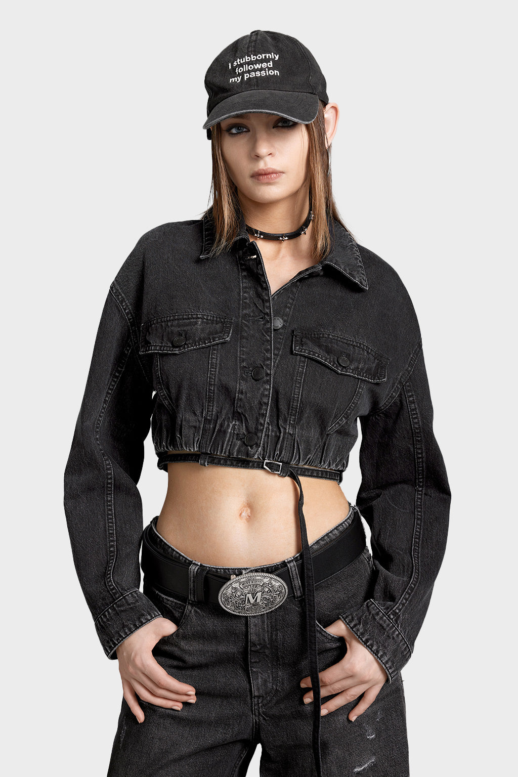 Vintage Cropped Denim Jacket